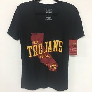 Women’s V Neck USC Trojans Shirt